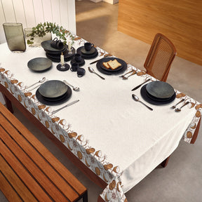 Toalha de Mesa 4 Lugares Elegance 1,40x1,40m Estampada Cocos